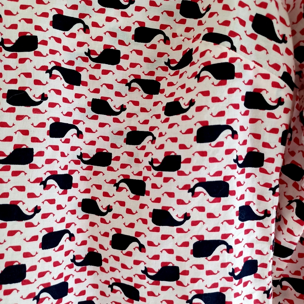CROWN & IVY Shirt, Whale print, size Mp - Picture 7 of 13
